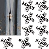 Vista 8 de 20 pares de clips magnéticos de cierre para cortinas de interior y exterior, evitan fugas de luz, pesos fuertes para pérgola, patio, kiosco, cabaña
