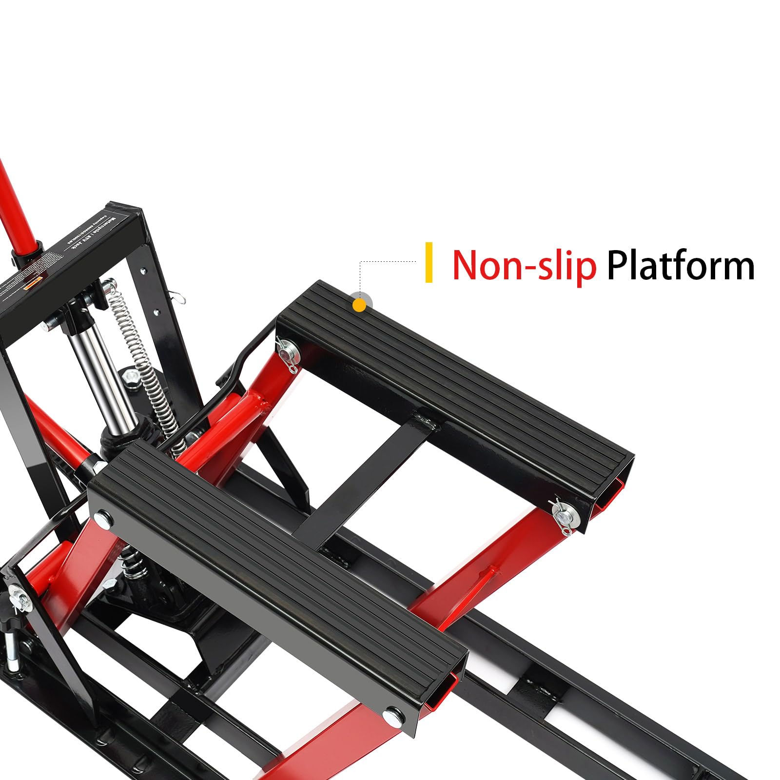 Ponte Sollevatore Motocicletta, Martinetto Idraulico per Moto Cavalletto Alza Moto Lift Idraulic, capacità Fino a 680 kg