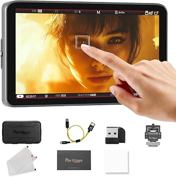 Portkeys LH7C Camera Monitor 7" 1000nit Field Monitor Wired Control for A7M V/A7M IV/A9 II/A9M3/FX3/FX30/A1/A7S III, R1/R5 Mark II/6 Mark III, BS1H/BGH1/GH5 II/GH6/7, etc