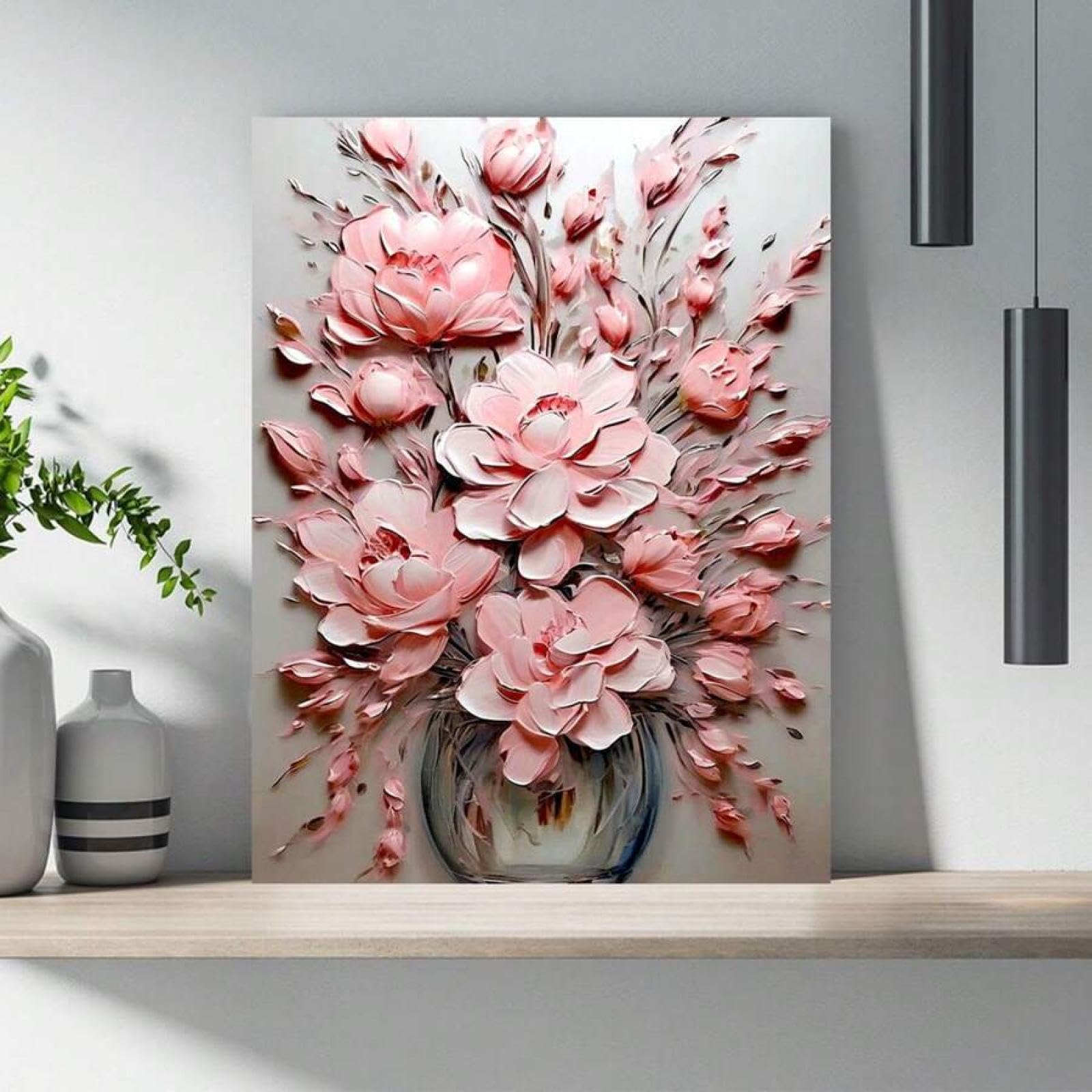 Décoration murale abstraite neutre de qualité supérieure 40x60 - 8