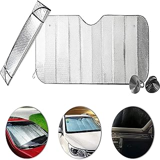 Windscreen Sun Shade for Car inside, Windshield Sun Shade Front Window Sunshades Foldable UV Front Screen Sunshade Cover Protector Keep Car Cool Windshield Dust Cover Frost Snow Ice Cover for SUV