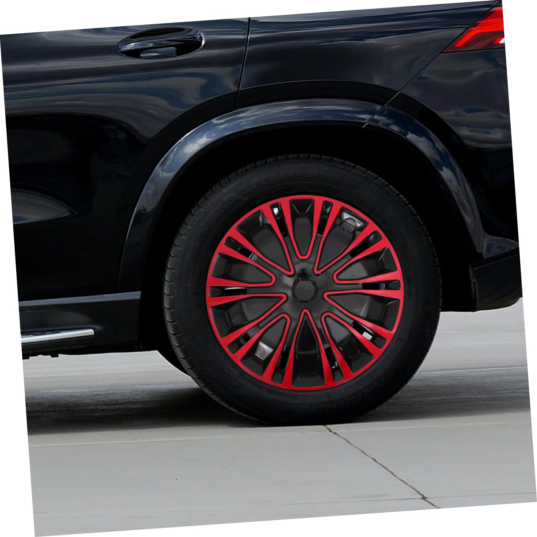 Copricerchi 14 Pollici Rosso, Copri Mozzo Decorativo Auto