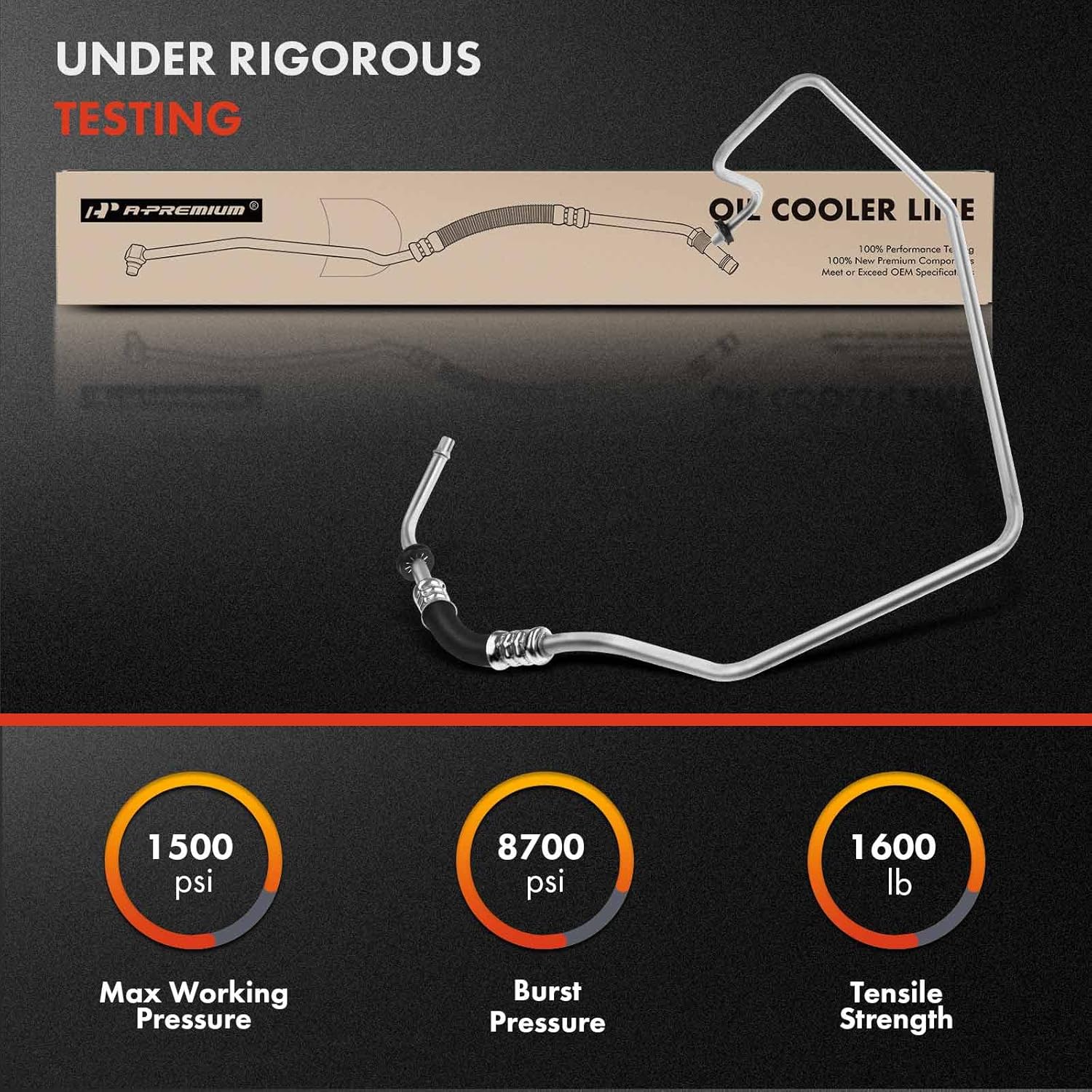 A-Premium Engine Oil Cooler Line Hose Assembly Compatible with Dodge Intrepid Chrysler Concorde 1998-2004 300M 1999-2004 LHS 1999-2001 3.2L 3.5L