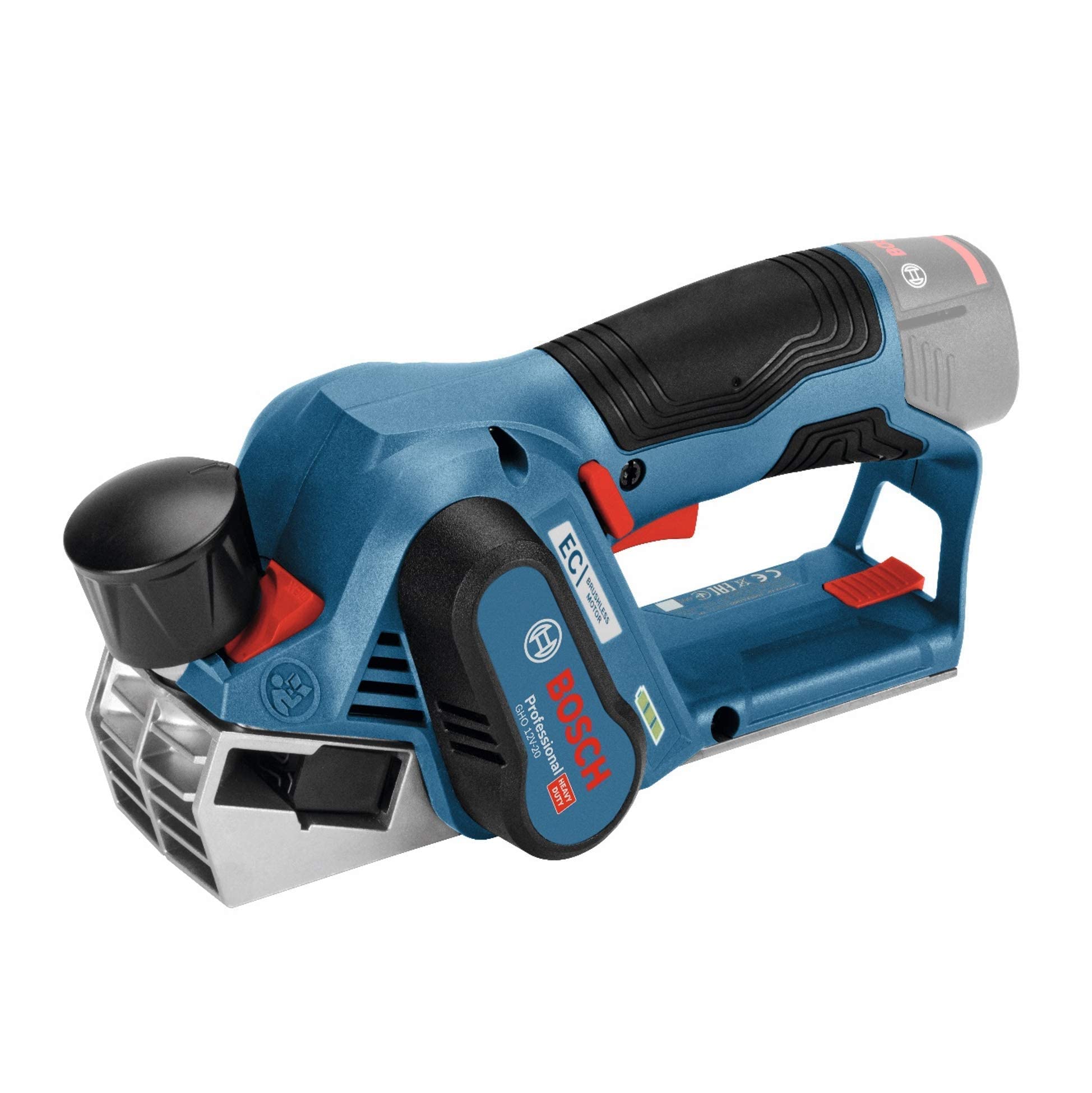 Bosch Professional 12V System Pialletto a batteria GHO 12V-20 (larg. di piallatura max.: 56 mm, senza batt./caricabatteria)