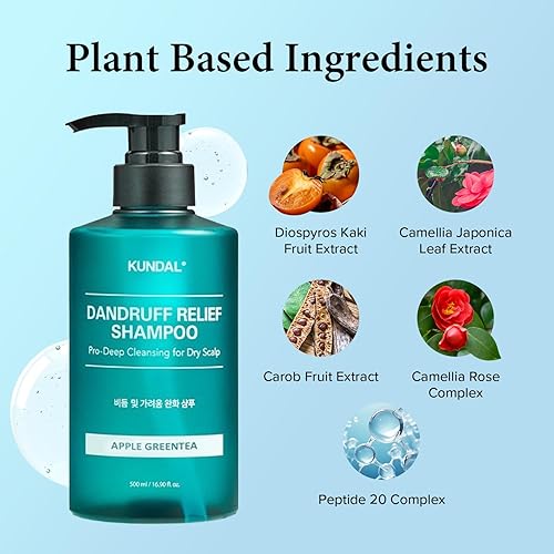 Miniatura 2 de KUNDAL Clear - Champú calmante para el cuero cabelludo almizcle blanco, cuidado del cabello coreano, limpieza profunda, cuidado de la sensibilidad,