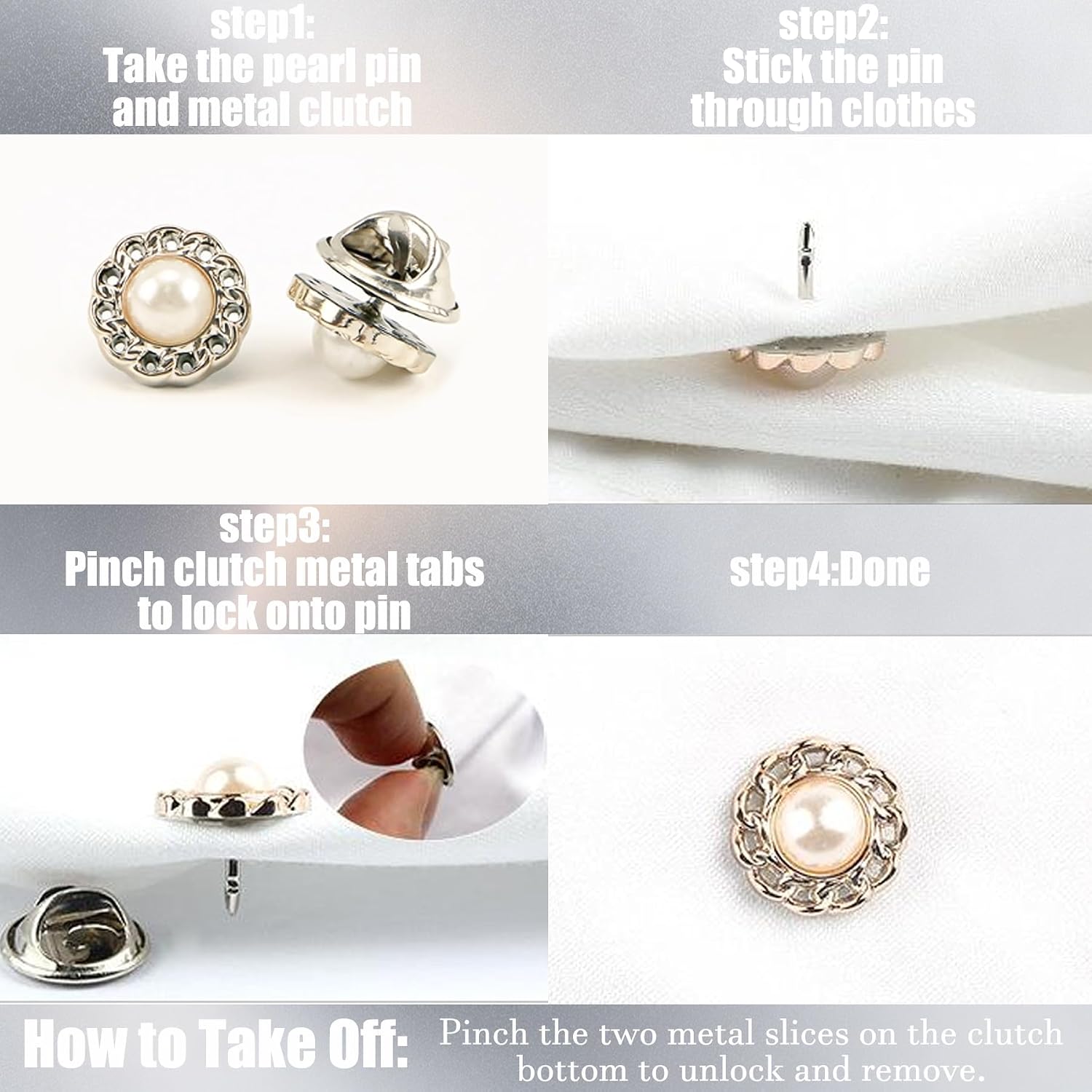 30 PCS Decorative Safety Pins Brooch Waist Tightener Anti-Exposure Gold
