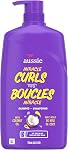 Aussie Miracle Curls Shampoo for Curly Hair with Coconut Oil, Paraben Free, 778 mL