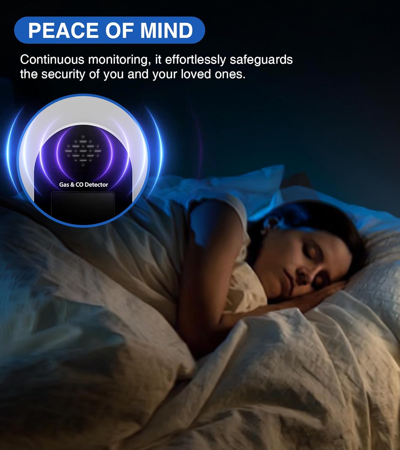 Carbon Monoxide Detectors Plug-in,4-in-1 Portable Gas & Co Detector Plug in with Fahrenheit(°F) & Humidity,Carbon Monoxide Monitor Alarm for RV Travel Home Basement Hotel (Gas & Co) - Image 5