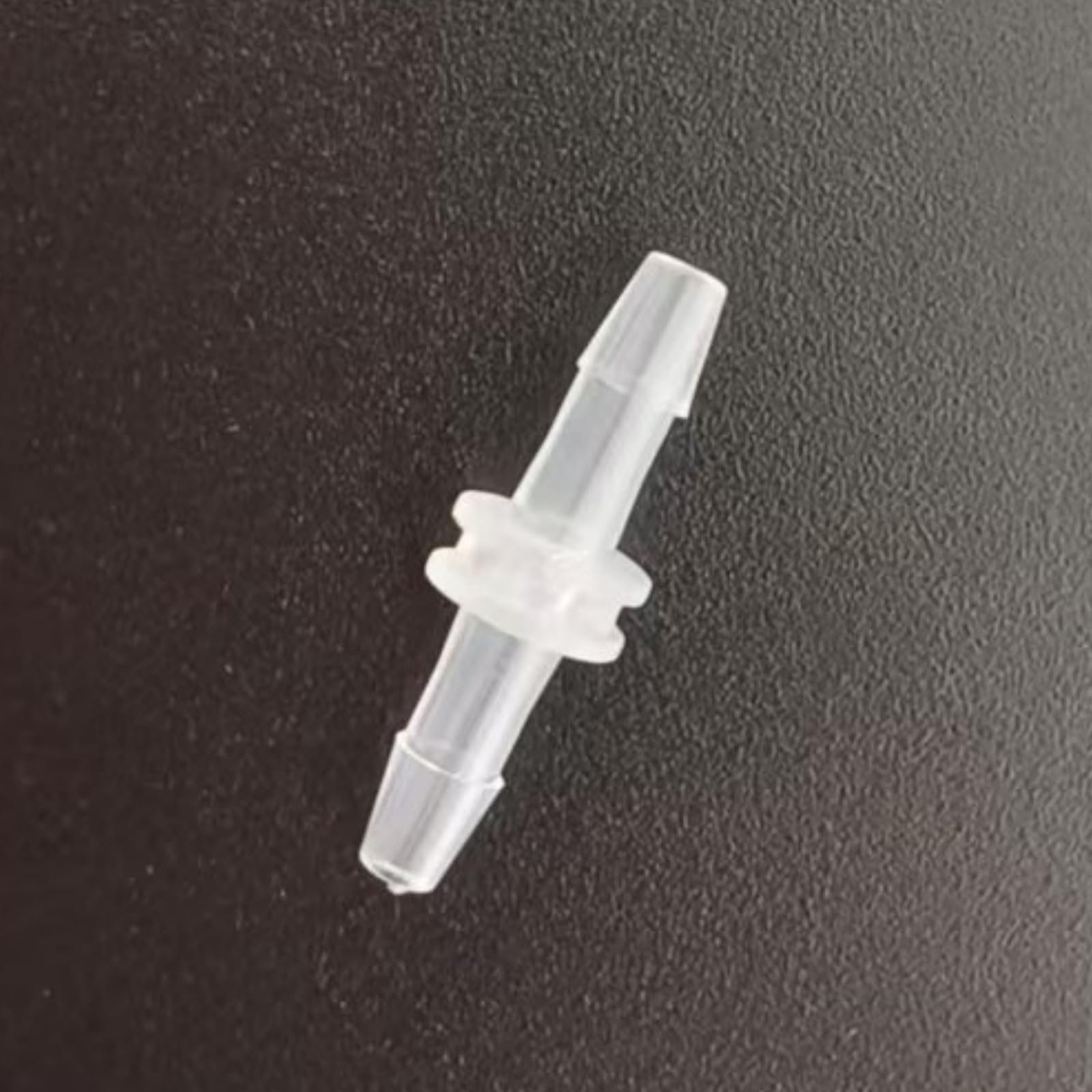 Paquete de 50 conectores púas rectas iguales reutilizables PP transparente, accesorios manguera for maquinaria alimentos laboratorio(2.4mm 3/32inch)