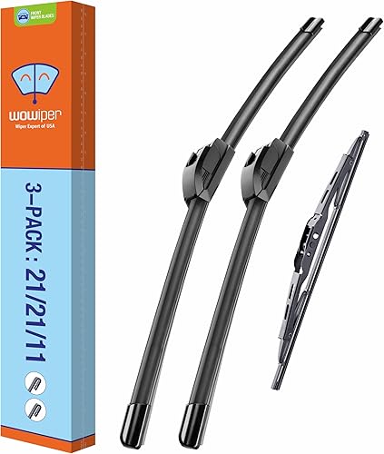 Miniatura 10 de WOWIPER - Limpiaparabrisas calidad de fabricante  20 pulgadas (paquete de 2 unidades), base de metal para un 300% de mayor estabilidad, para Ford