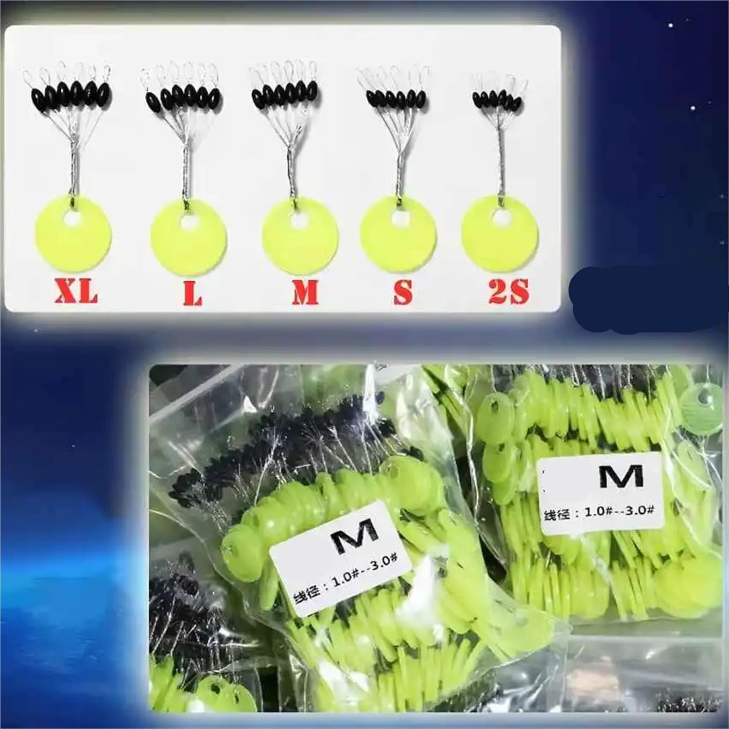 Bobber Stopper 600pcs Space Beans Black Rubber Olives Stopper Not to Hurt The Line Carp Float Fishing Kit for Fishing