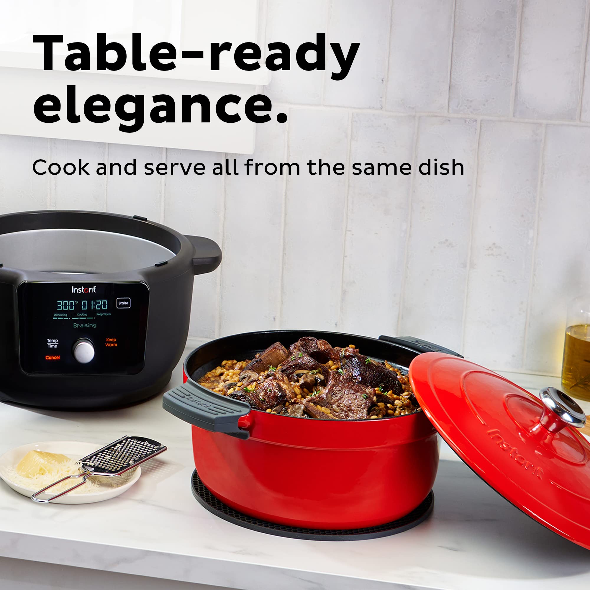 Instant Pot Precision Dutch Oven 5-in-1 Red 6 QT : Amazon.sg: Home