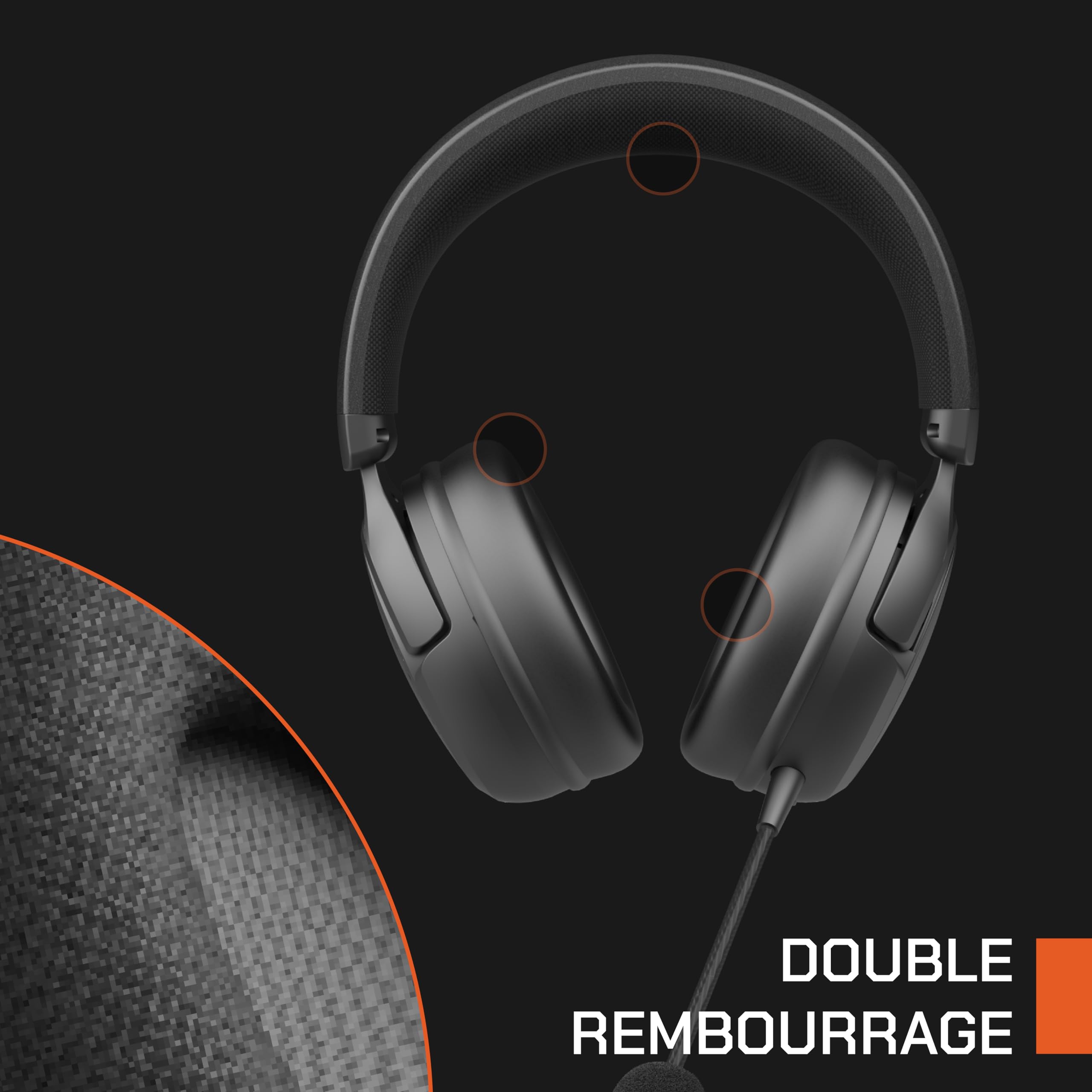 Nova Gaming - Atlas - Auriculares inalámbricos para Juegos - 3 Modos de conexión, micrófono Flexible y extraíble, RGB, tamaño Ajustable, Sonido Claro y equilibrado - Compatible con Todos los