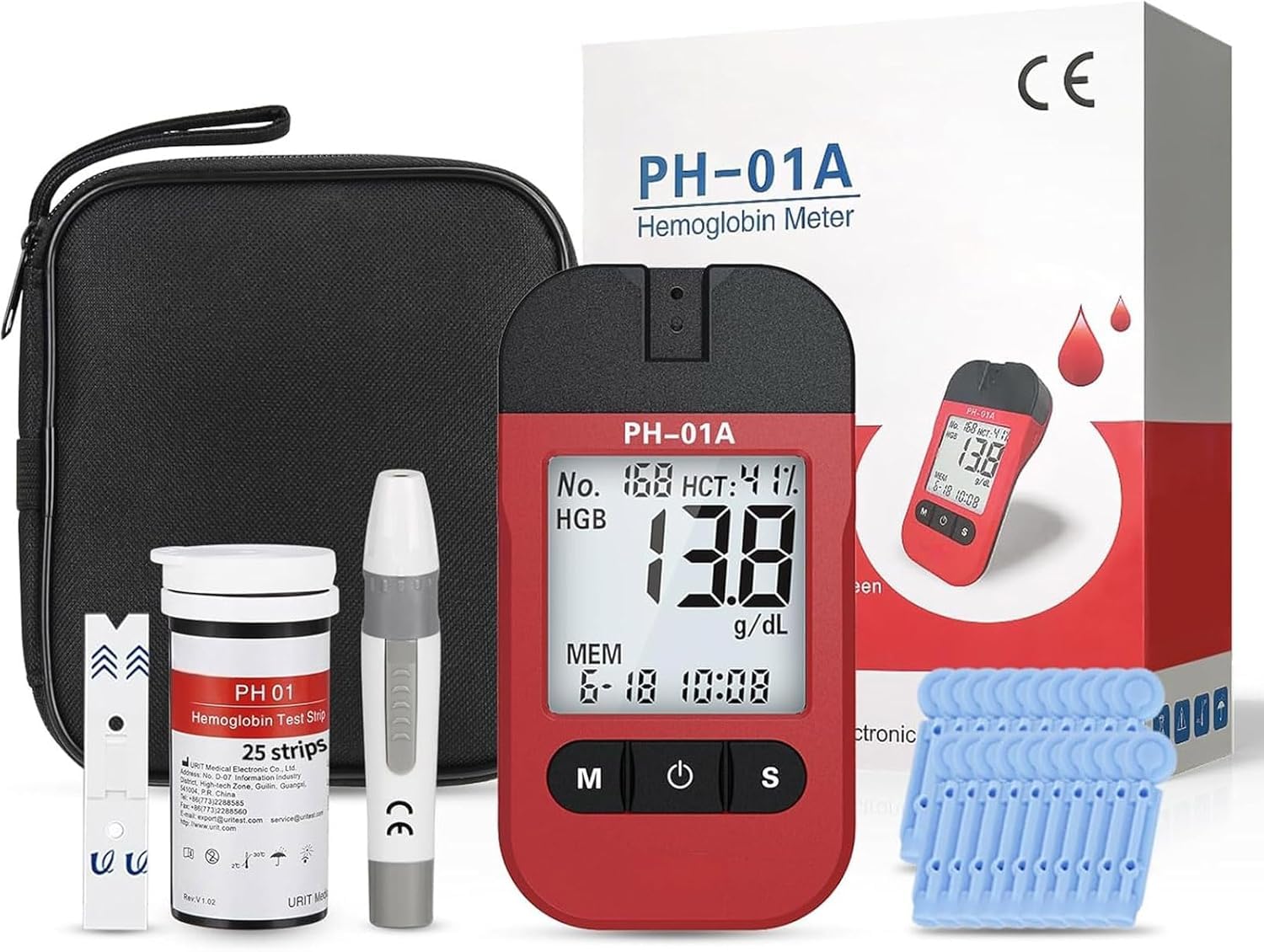 Photo 1 of TREEHOUSE LAB Hemoglobin Test Kit with 25 Strips