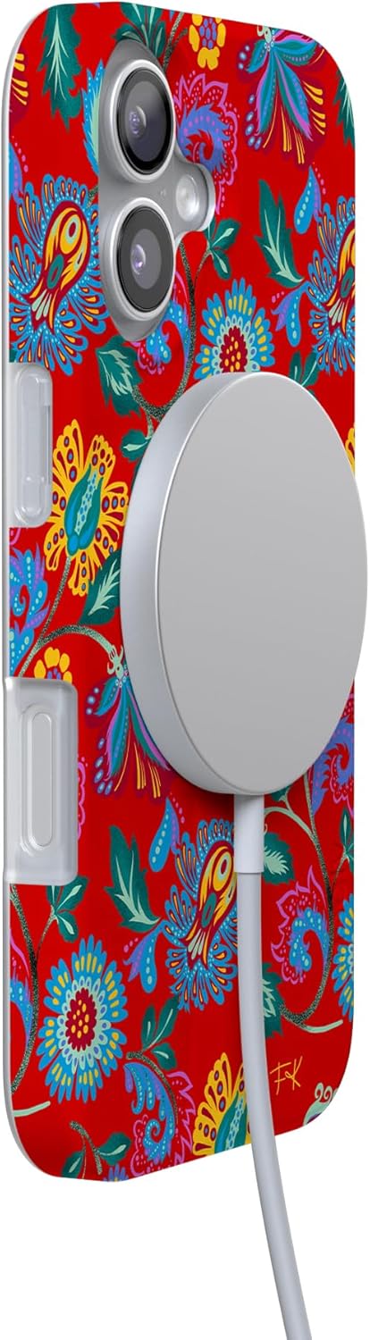 Casely iPhone 17 Case | Painted Flowers | Frida Kahlo Floral | Compatible with MagSafe | Classic Ultra Slim Design