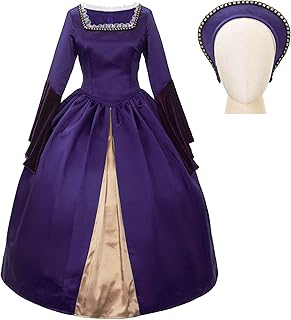 Women's Vintage Renaissance Tudor Peroid Anne Boleyn Costume Outfit Anne Boleyn Cosplay Dress - Buy now