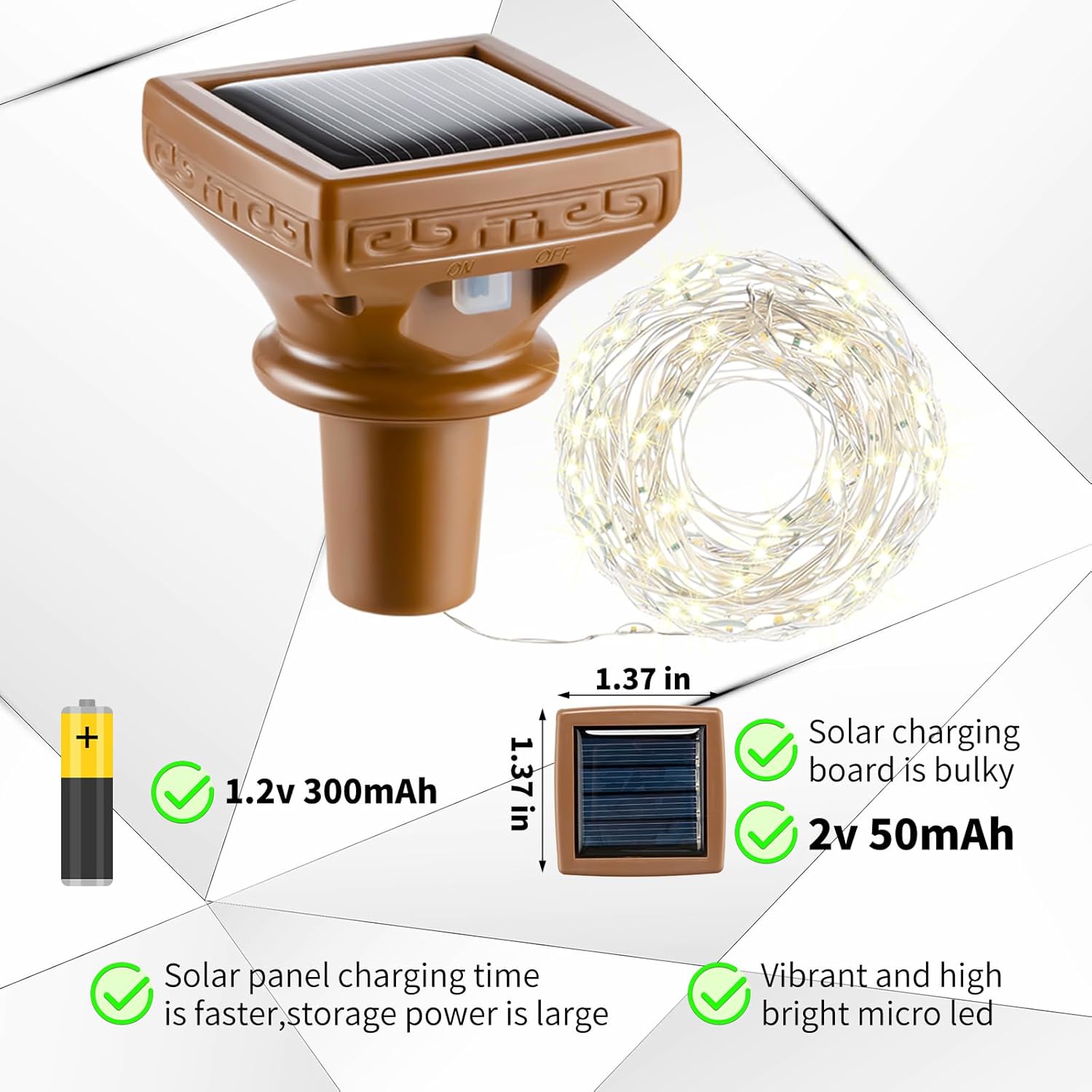 Tuanse 18 Pcs Solar Bottle Lights, 20 LEDs Waterproof Copper Lights, Outdoor Solar Fairy for Bottles for Wedding, Holiday, Garden, Patio Decor