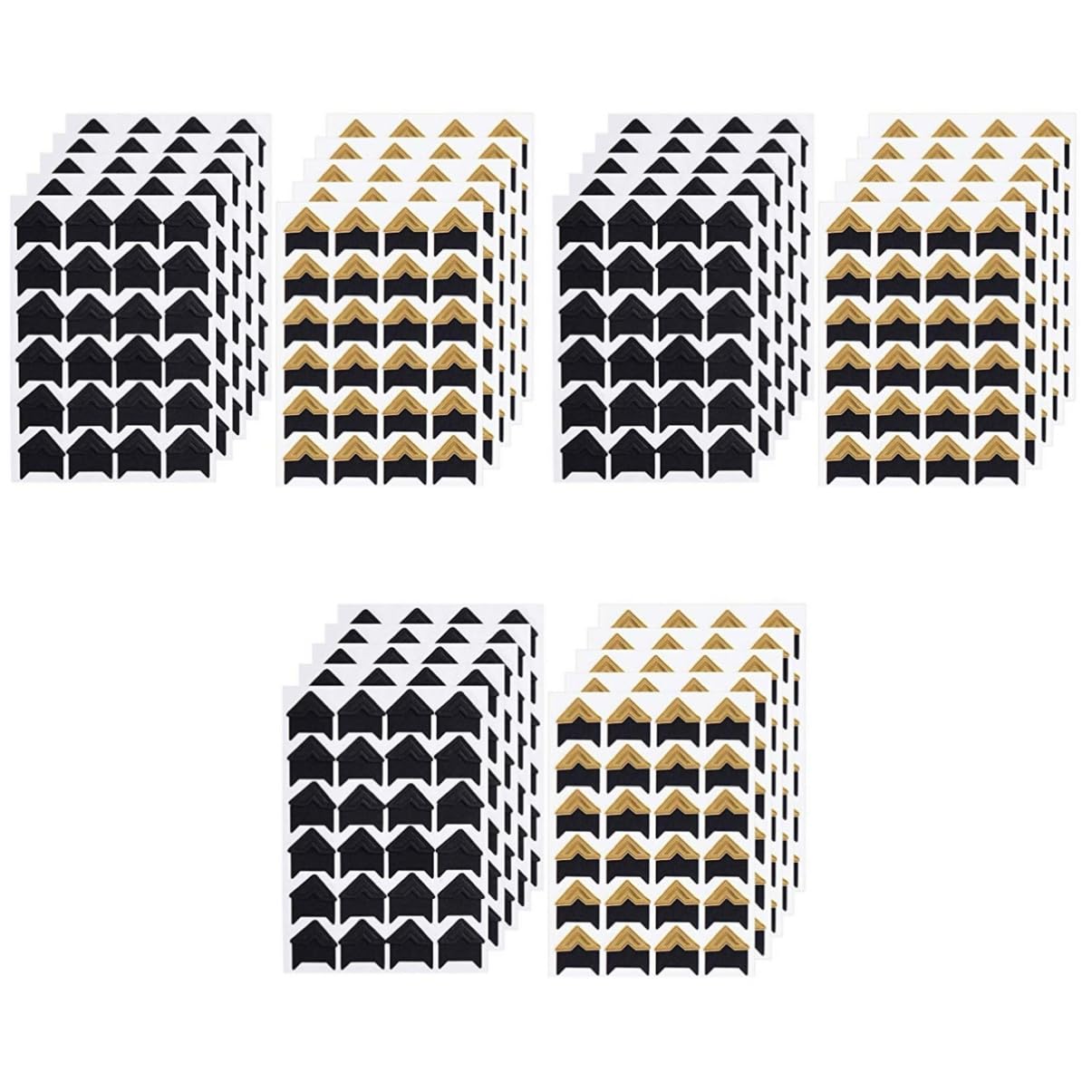 SEWACC 3sets Self-Adhesive Corner Stickers of Vintage Scrapbooking Sticker Sheets 10sheets*3