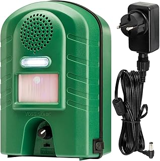 VOSS.sonic 2800 Ultraschall Vertreiber mit Bewegungsmelder & Blitz - Marderschreck, Katzenschreck, Tierschreck, Waschbären...