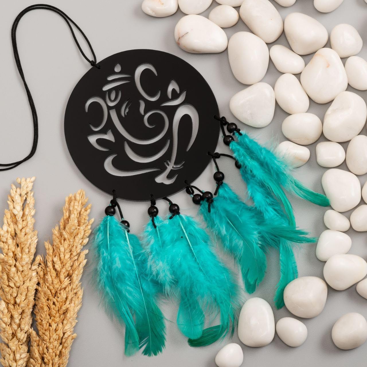 PRIMEFAIR Dream Catcher Car Hanging Handmade Hanging Wall Hangings, Home Decor Garden, Car, Outdoor, Bedroom Pack of 1 (GANESHA-22)