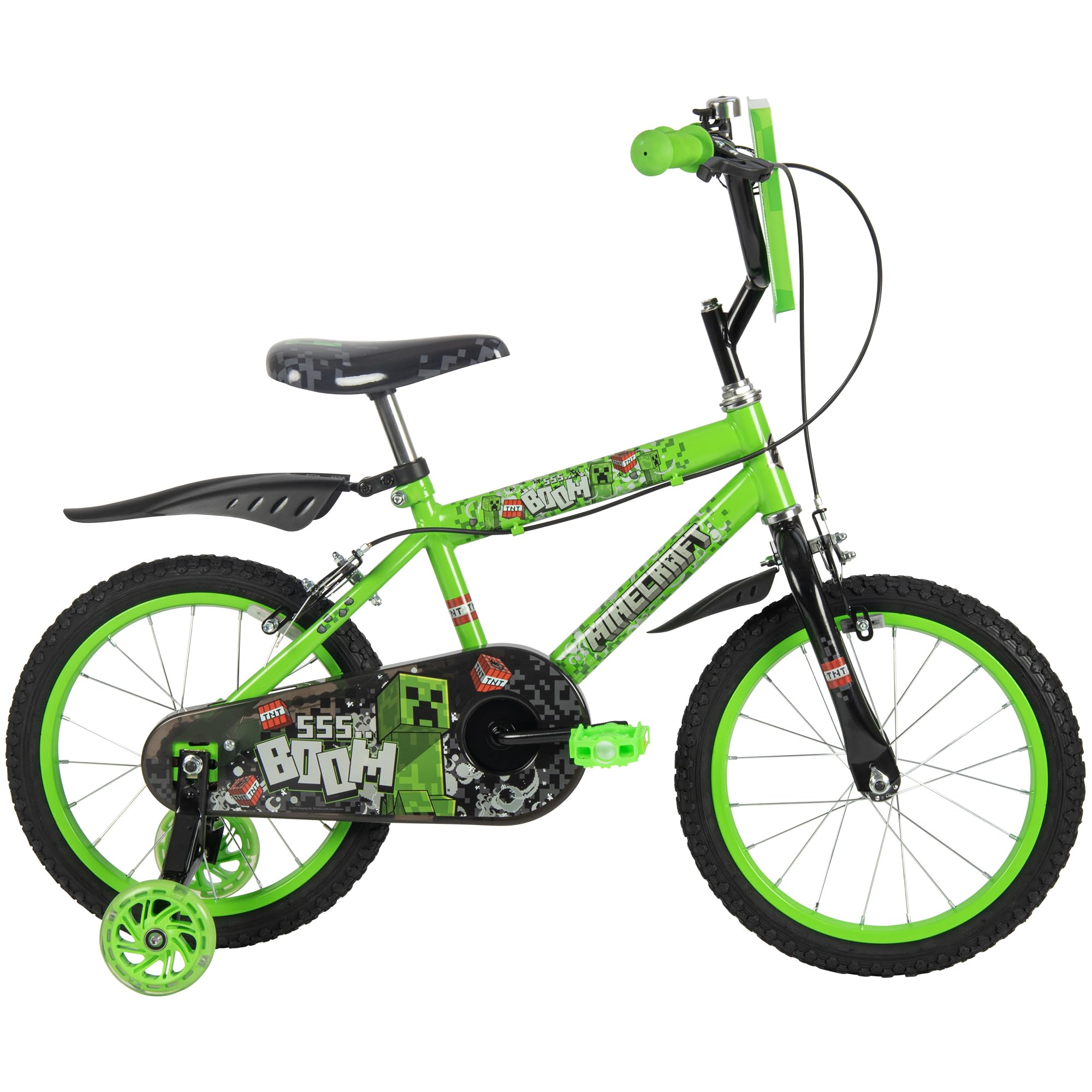 Huffy Minecraft Bicicletta per bambini, Verde, Medium