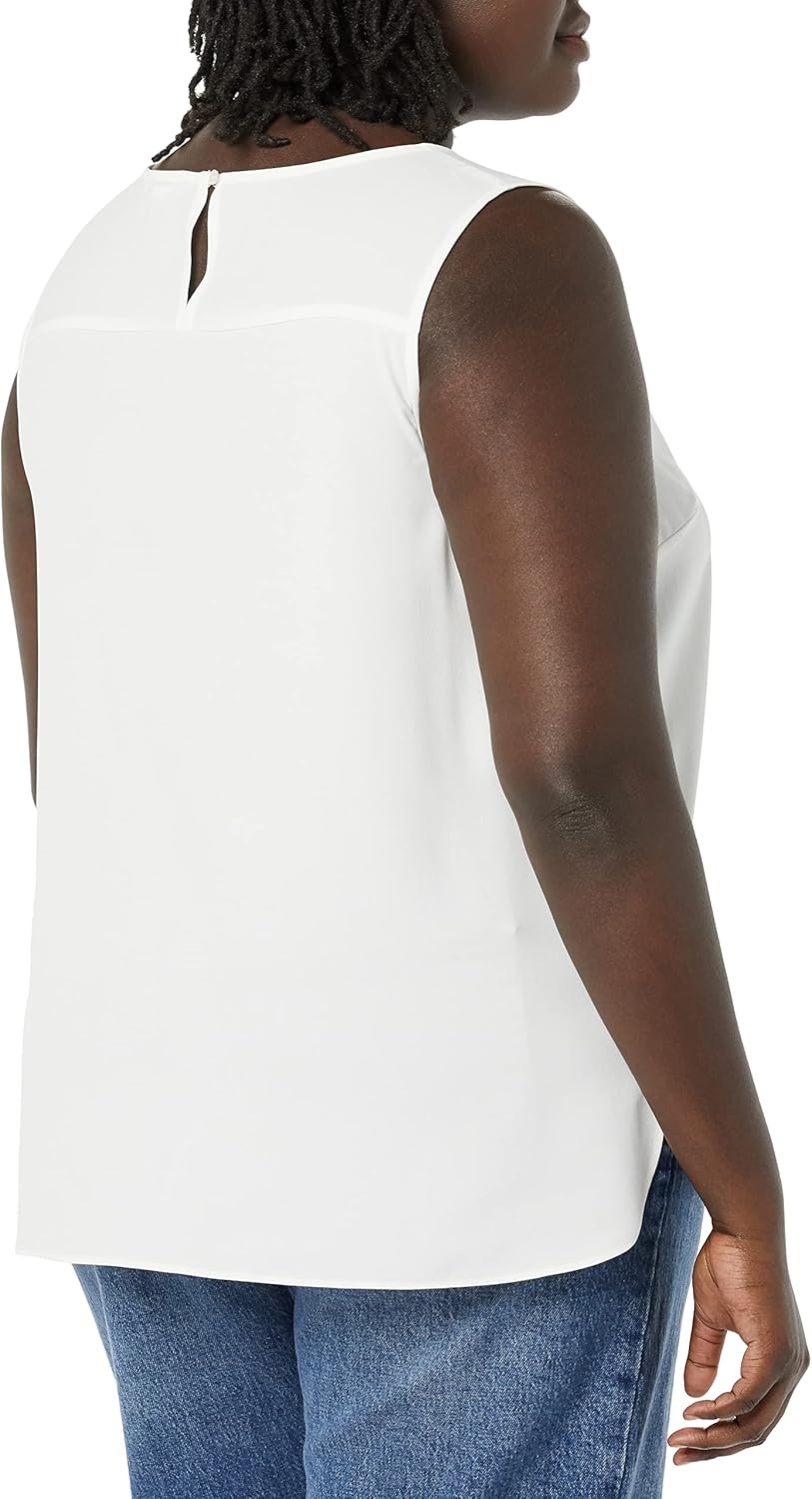 Amazon Essentials Women's Regular-Fit Sleeveless Layering Tank Top Crew Neck - Image 2