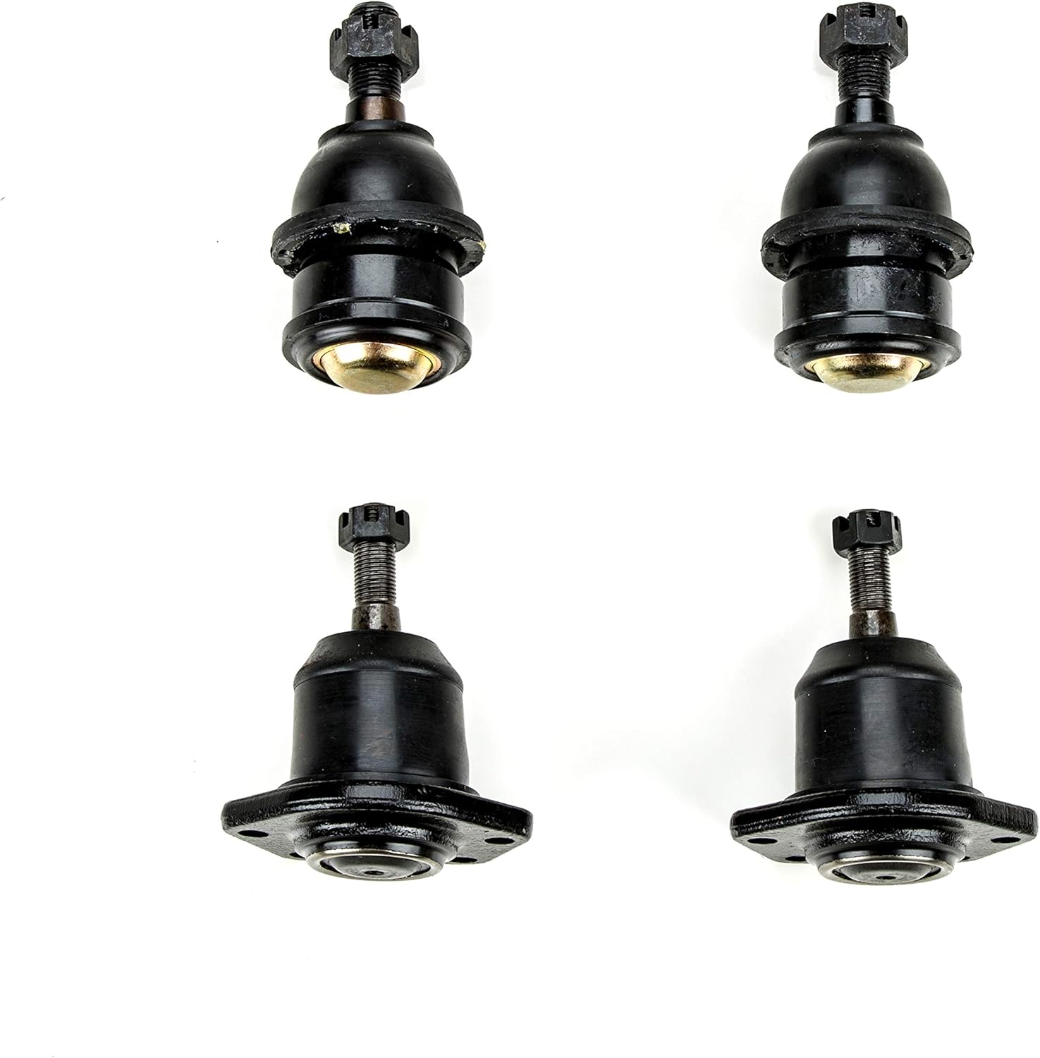 Upper Lower Ball Joint Set Compatible With Chevrolet 2WD Pickup C10/P10 OEM Spec Replacements (4 Piece Kit) (YEARS: 1971-1972)