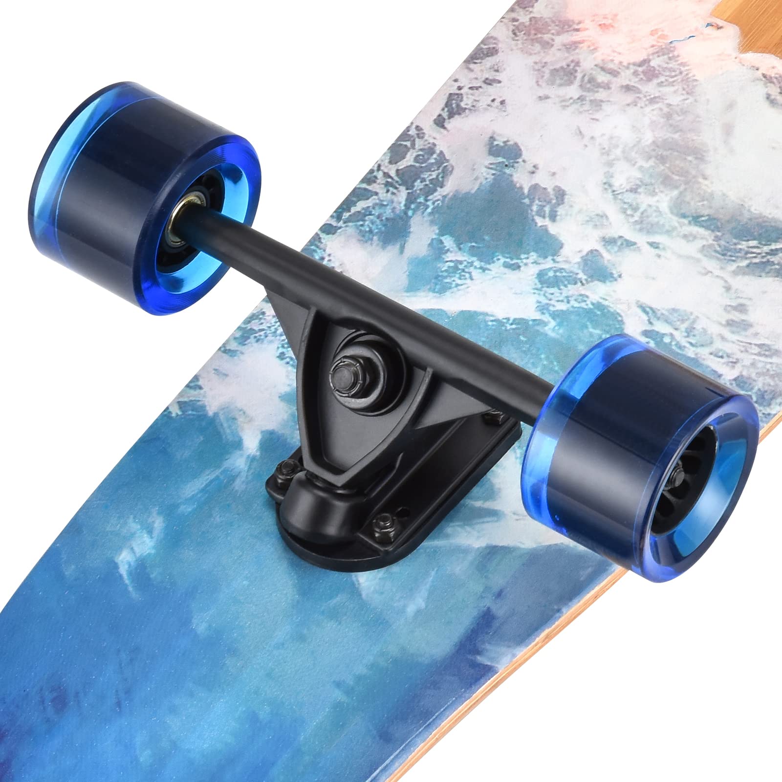 seething Longboard Longboard 42 polegadas Bamboo e Hard Maple Deck