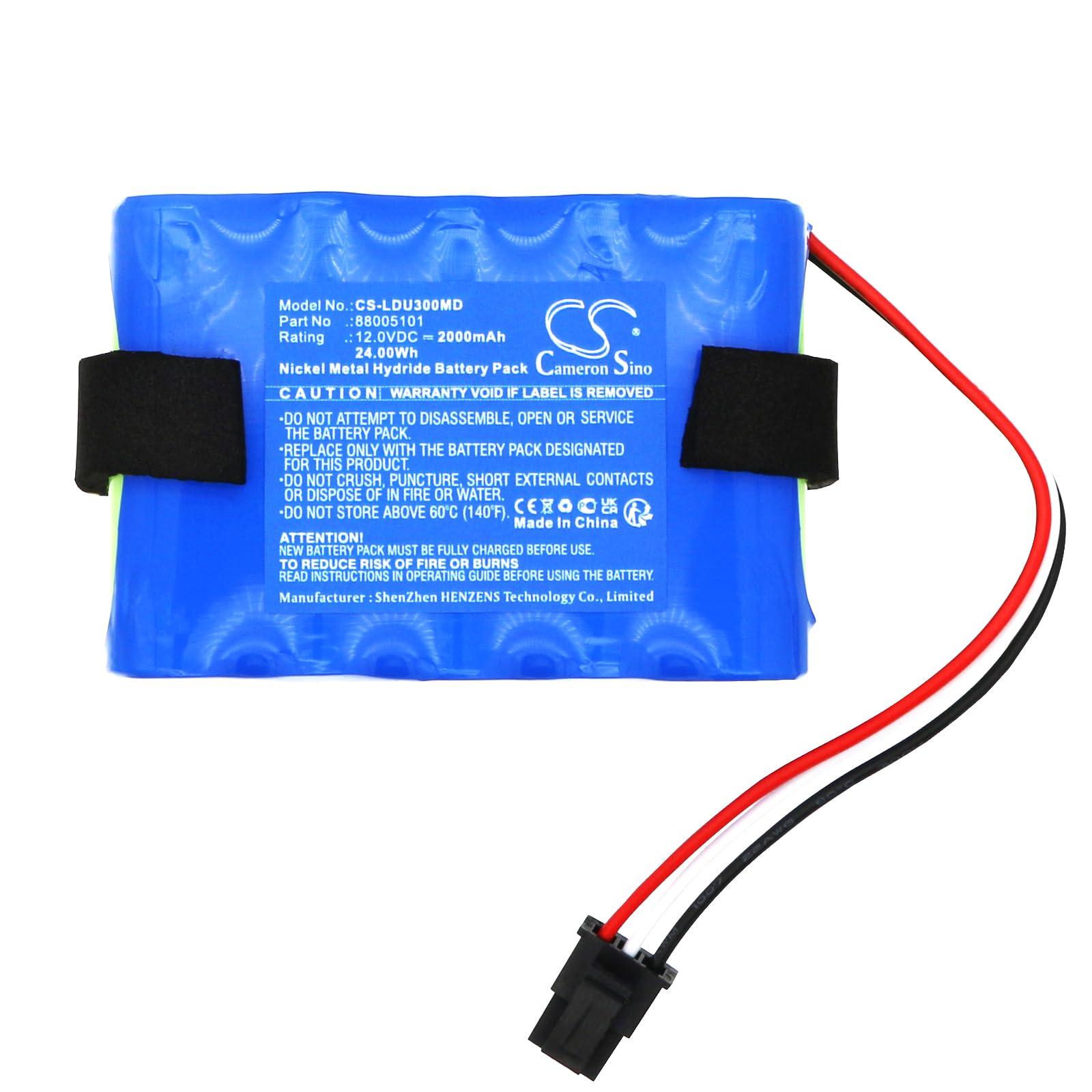 TECHTEK Batterie 2000mAh Compatible avec [Laerdal] LCSU 3, LCSU 4, LCSU3 Suction Unit, LCSU4 Suction Units remplace 110517-O, 88005001, 88005101, 88006001, 88006101, 88007005, 886113
