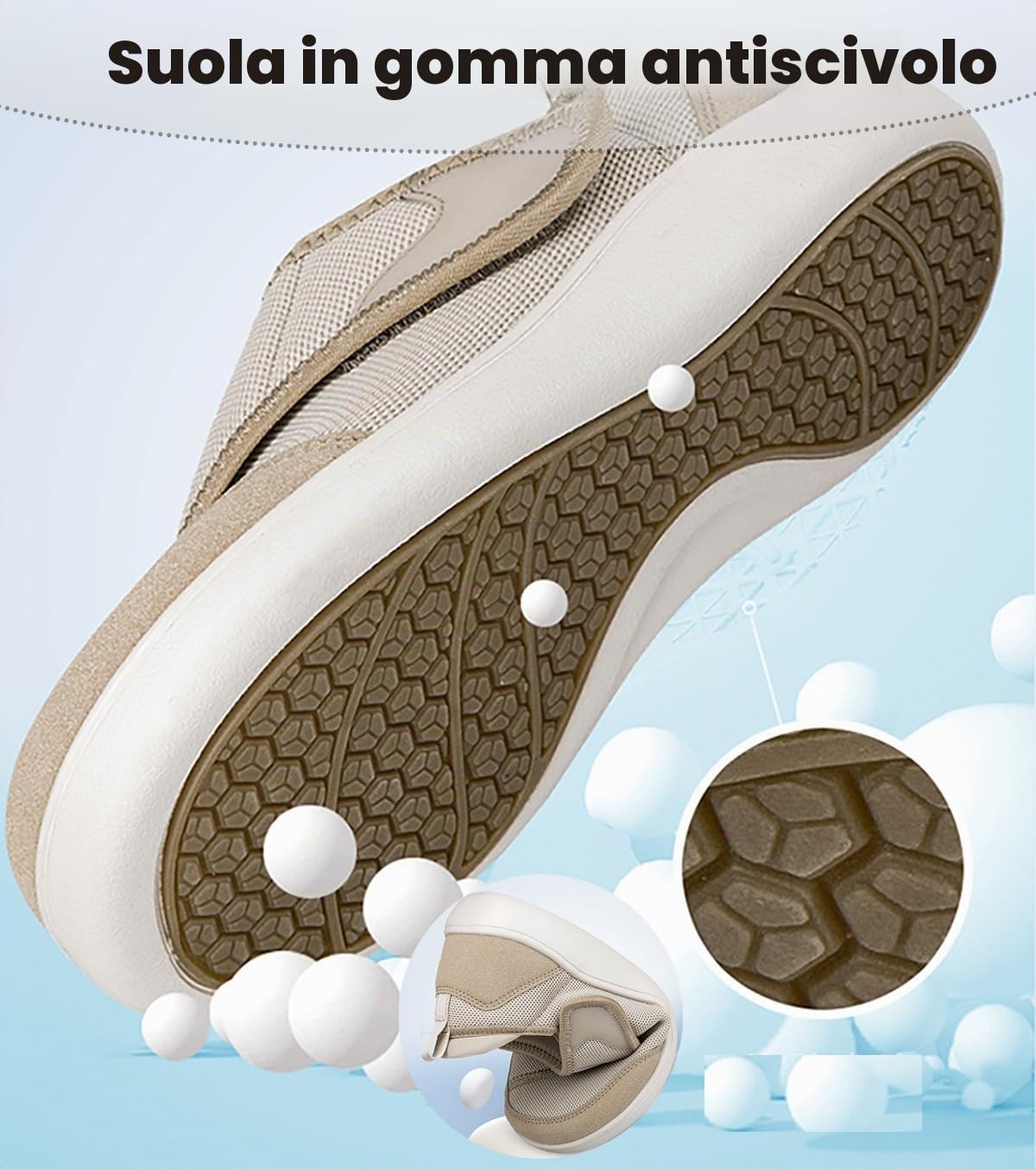 Gaatpot Scarpe per Diabetici Donna Uomo Ortopediche Regolabili | Scarpe per Passeggio, Pianta Larga, Casual Ciabatte, Persone Anziane Leggere y Antiscivolo
