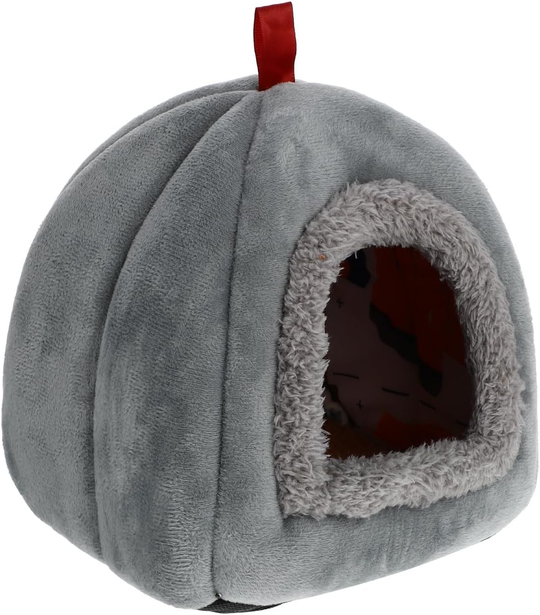 KOMBIUDA Small Animal Pet Sleep Nest Warm Winter Bed for Hamster Guinea Pig Hedgehog Squirrel Gray Soft Cozy House for Small Pets Random Color