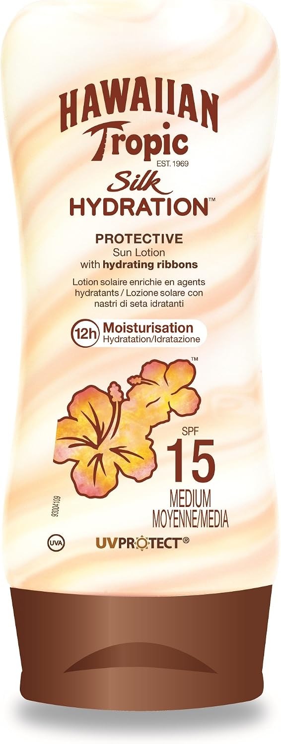 Hawaiian Tropic Silk Hydration Lotion SPF15, 180 ml, 180 ml (Pack of 1)