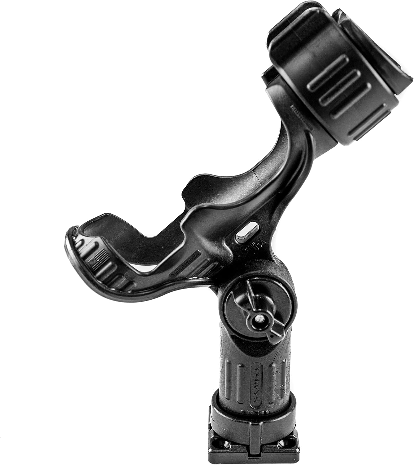 YakAttack GridLoc MightyMount | Low-Profile Kayak Track Mount Base | for GridLoc BlackPak Pro & Watercraft Installs | Compact Mounting Footprint | Works with Track-Mounted Accessories | Made in USA