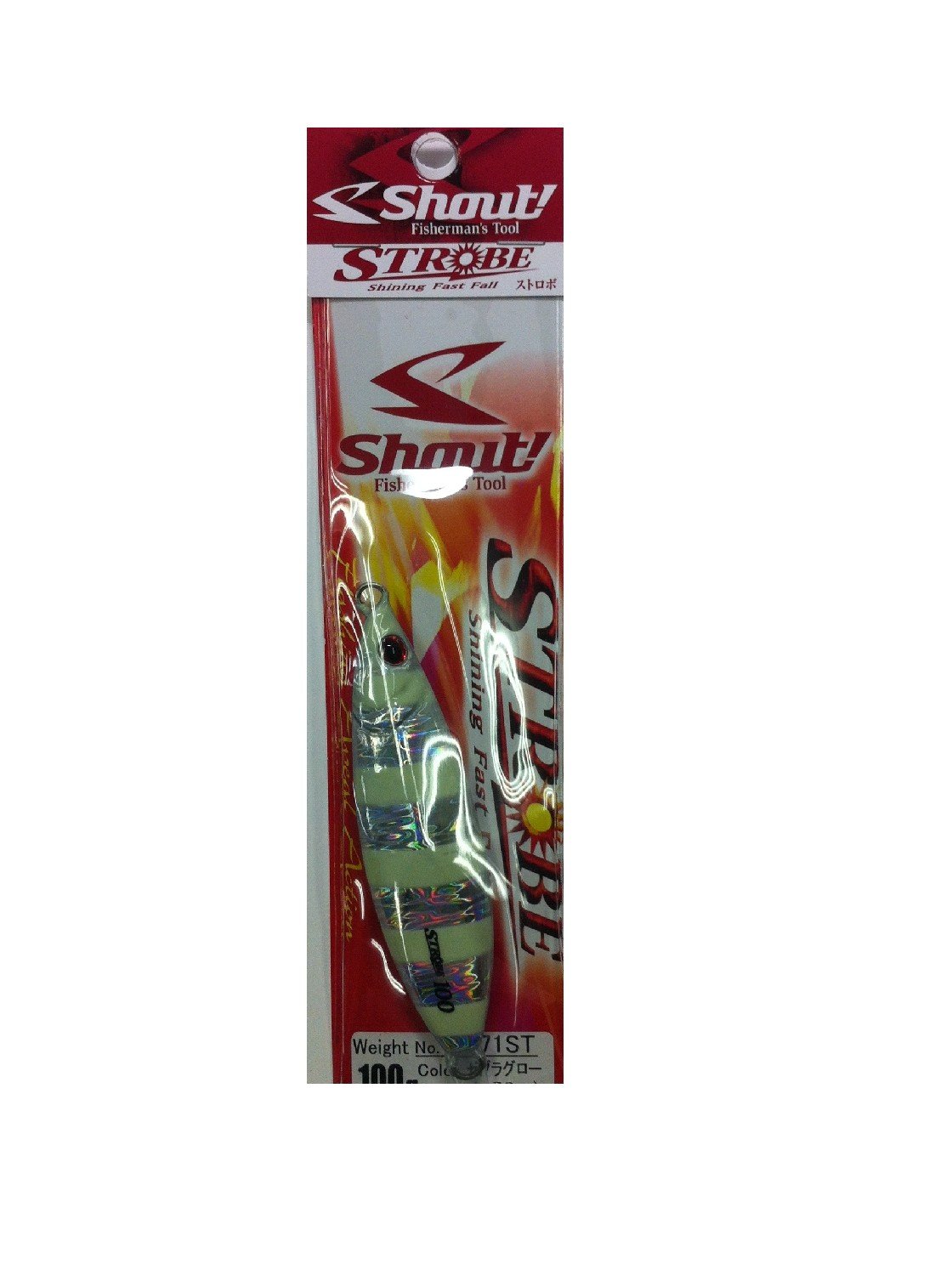 Saltwater Vertical Sinking Fishing Jig - Shout! Strobe Shining Fast Fall 171ST