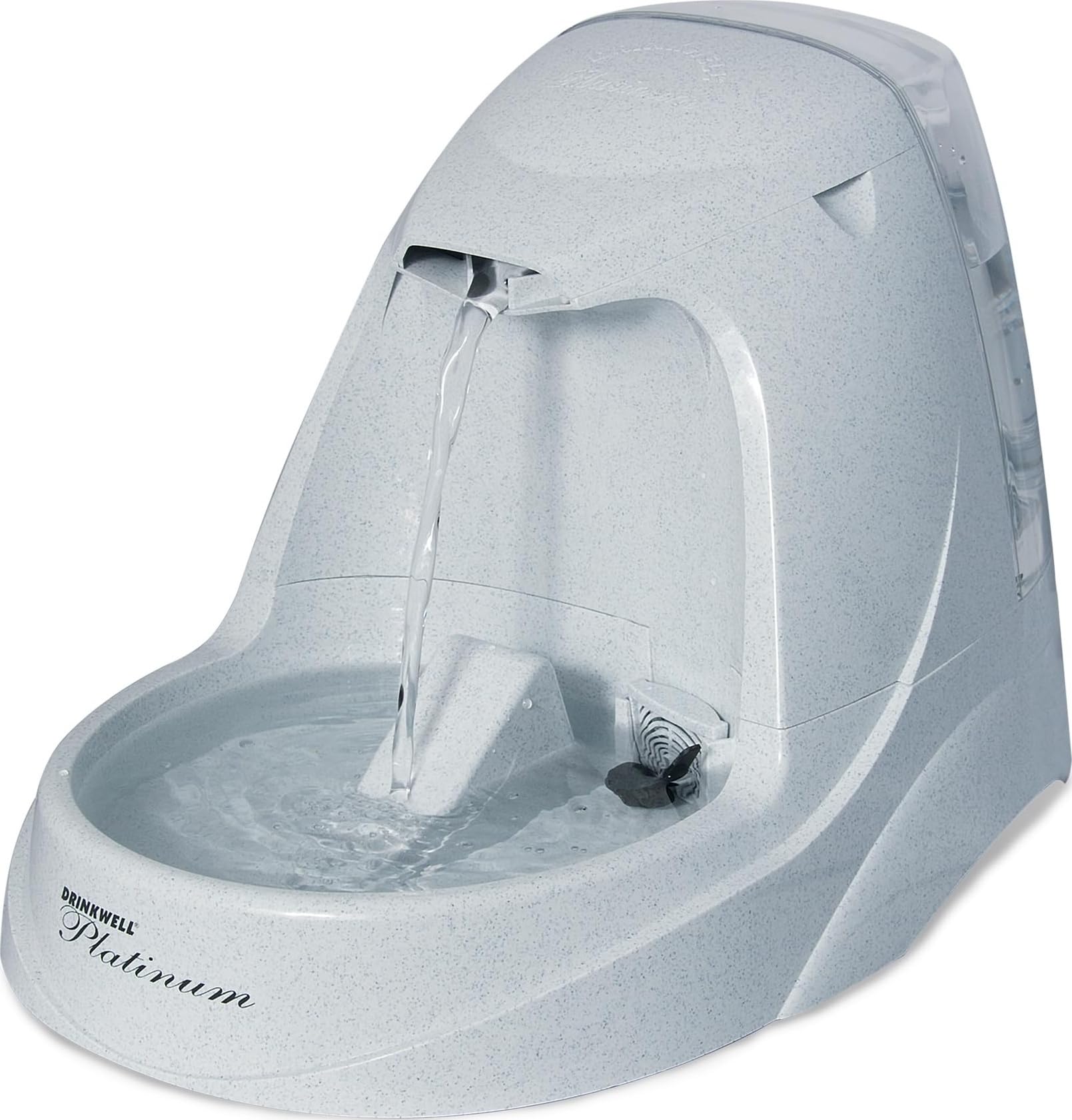 PetSafe Drinkwell Platinum - Fontana d'acqua per cani e gatti, fontanella automatica per animali domestici, 4762,7 g, grigio