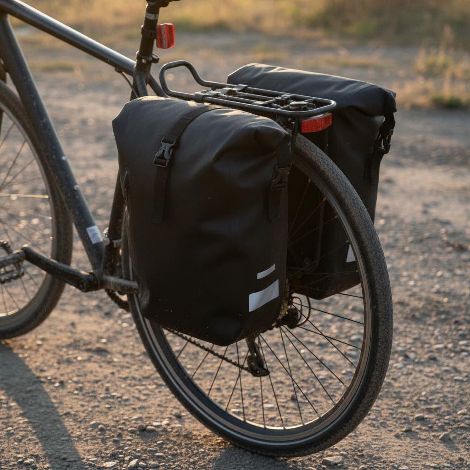 Fahrradtasche wasserdichte Lenkertasche Gepäckträgertasche Rahmentasche mit TPU Beschichtung Und Reflexdetails Schnelle Montage Am Gepäckträger für Einkauf Wochenendtrip Camping