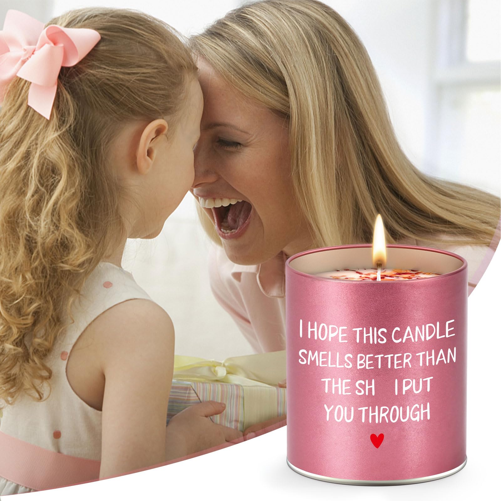 Candela Profumata Regalo Per Mamma | Idea Regalo Compleanno Natale Festa Della Mamma | Lavanda Naturale