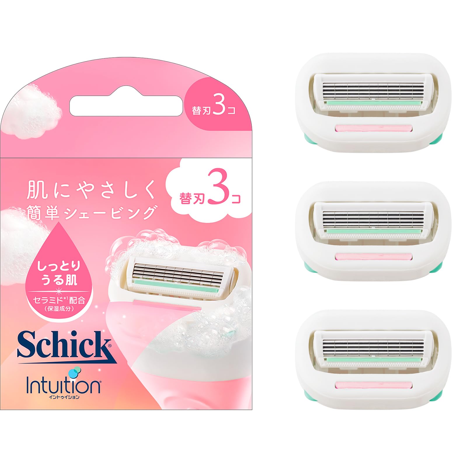 Schick(シック) イントゥイション しっとり肌 替刃(3コ入) 女性用 カ…