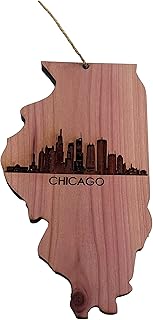 Chicago IL - Cedar Ornament