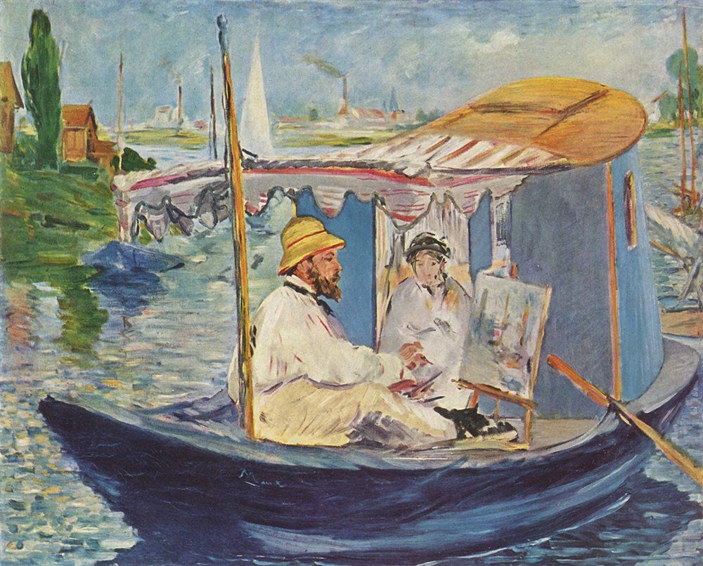 Cuadro decorativo Edouard Manet de Monet en Argenteuil para salones elegantes