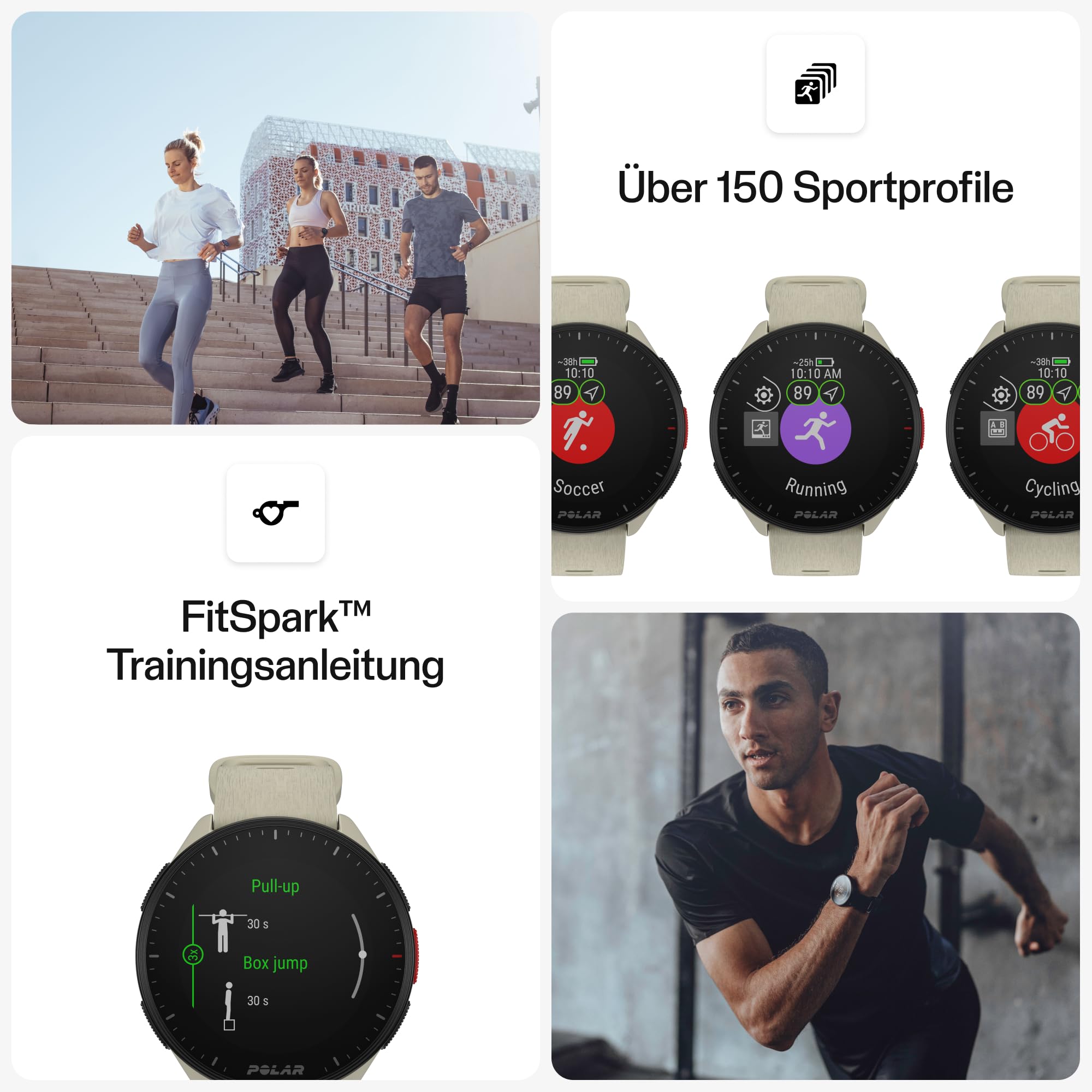 Polar Pacer GPS-Laufuhr mit Pulsuhr & Musiksteuerung - Ultraleicht mit Hellem Display & Griffigen Tasten - Personalisiertes Training & Langer Akku – Bild 6