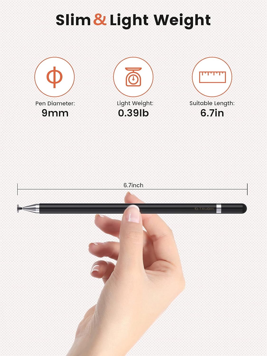 【High Sensitivity & Fine Point】Stylus Pen for iPad【Drawing & Writing Friendly】【Universal Capacitive】for iPhone/iPad/Android and Other Touch Screens