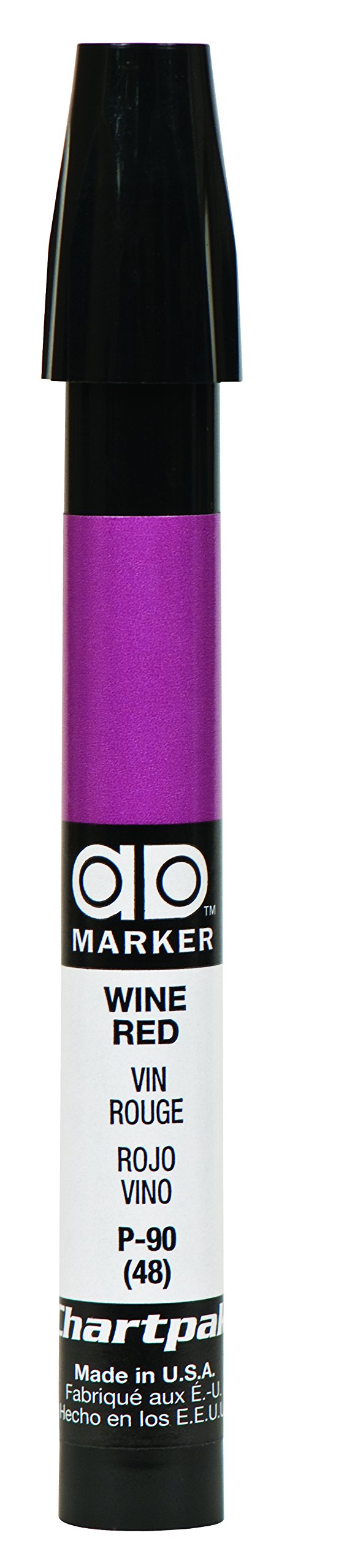 AD Marker The Original Chartpak, Tri-Nib, Wine Red, 1 Each (P90)