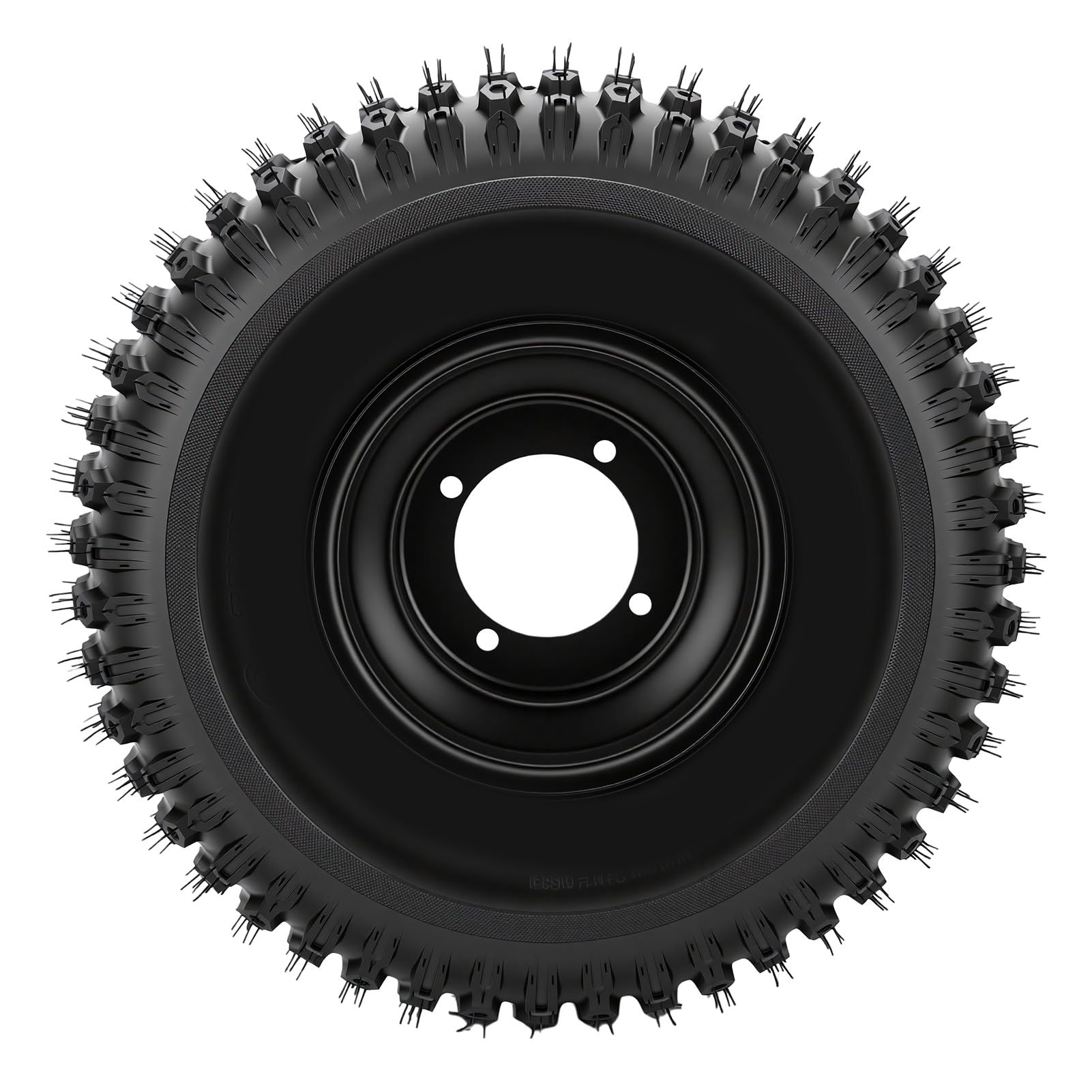 KIMISS Neumático para Cortacésped 18x9.50-8, Neumático sin Cámara Resistente con Llanta de Metal de Goma, Rueda de 8 Pulgadas con 4 Orificios, Ajuste Trasero Delantero para Tractor de