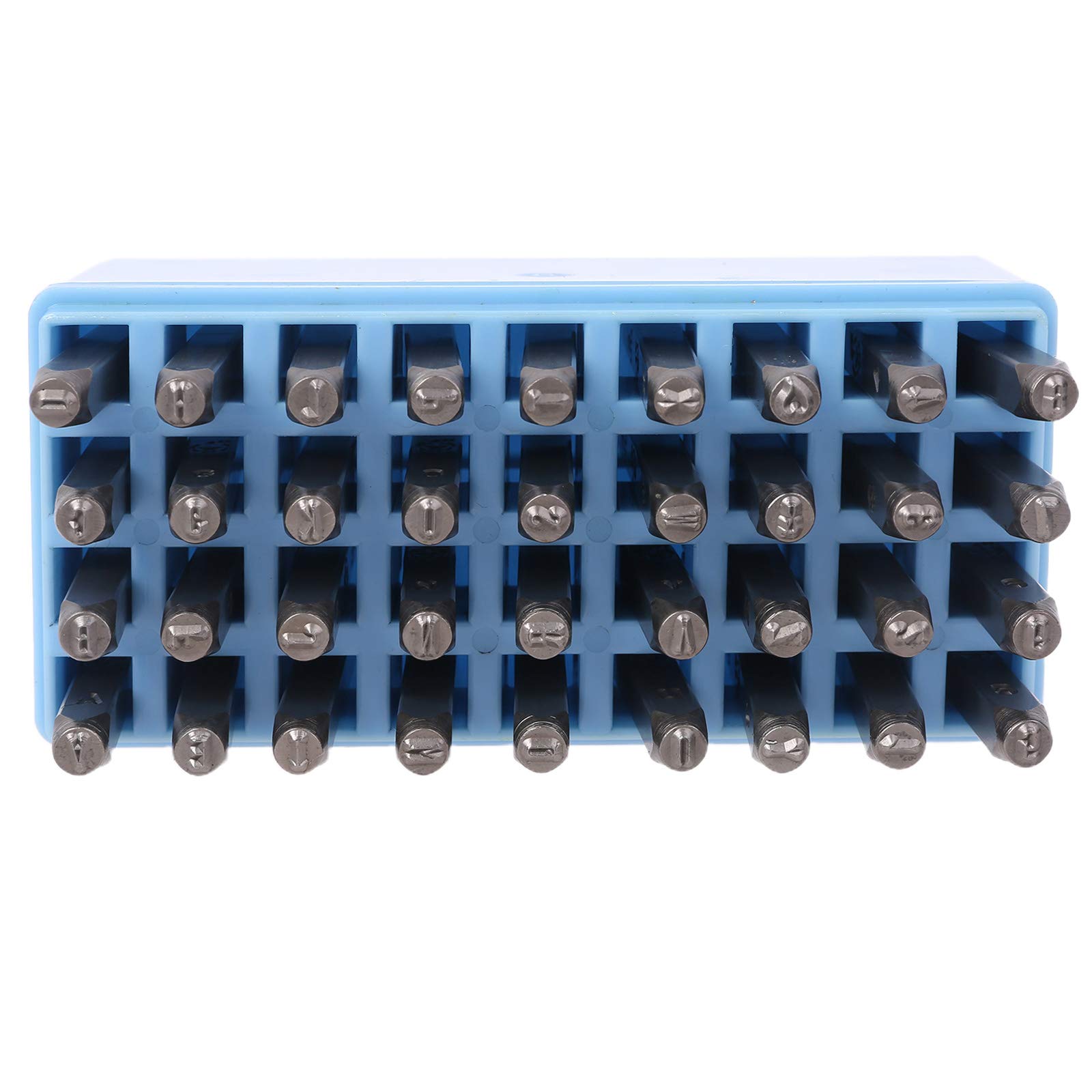 36-teiliges Metall-Stempel-Set mit Zahlen-Buchstabe zum Bedrucken von Metallrollenstempeln