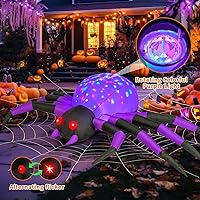 Vista 2 de COMIN Inflables de Halloween de 9 pies de ancho para decoración al aire libre, decoración de patio inflable con LED integrado para patio, jardín