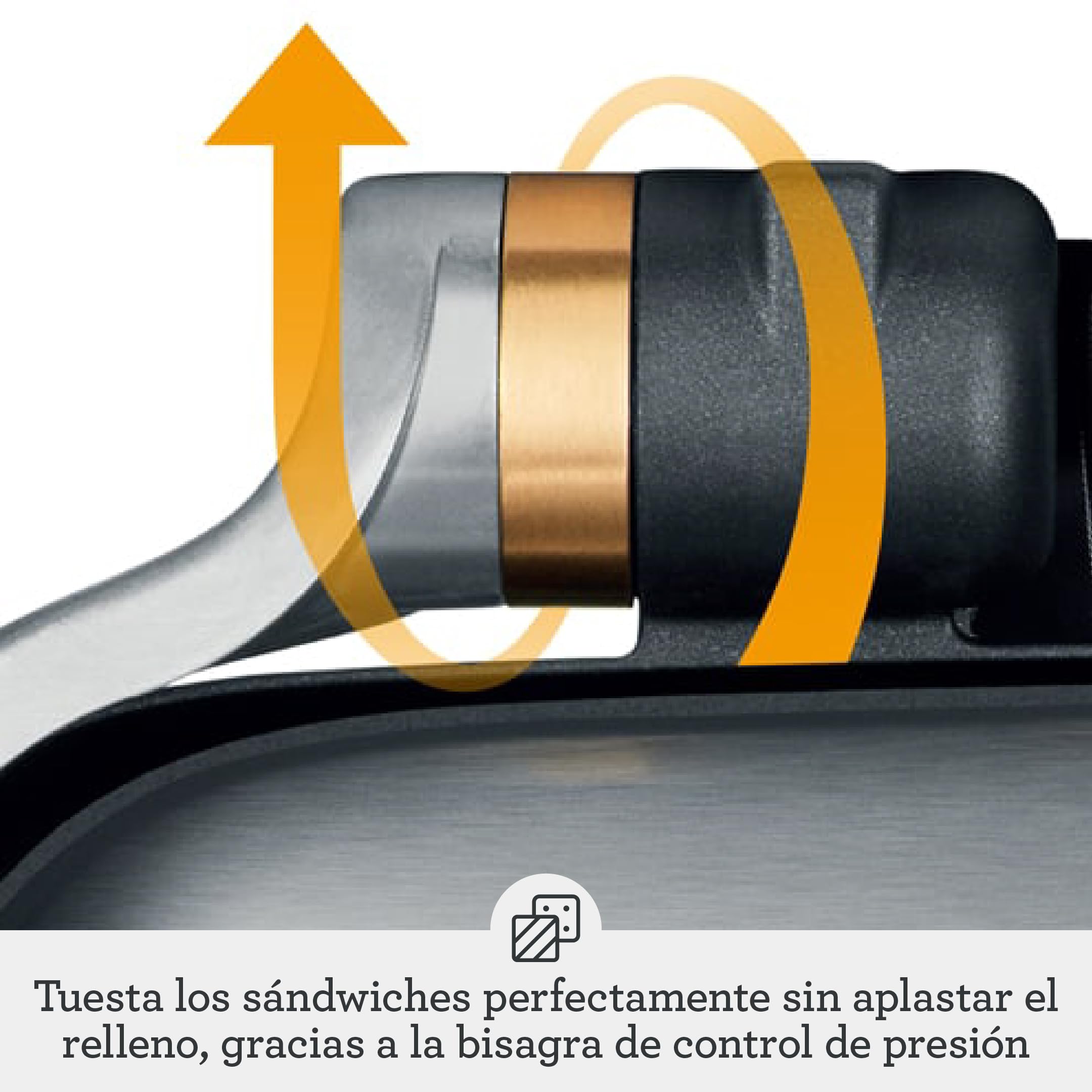 Sage Perfect Press - Sandwichera y Tostadora, Acero Inoxidable