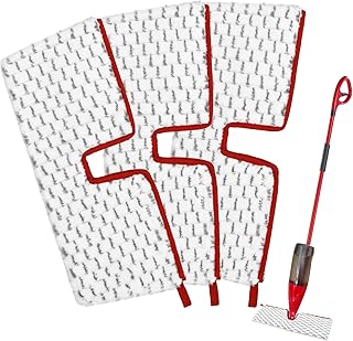 Microfiber Spray Mop Pads Compatible with Promist MAX Reusable Spray Mop Refills for Ocedar ProMist Dust Mop,Dual-Action Washable Flip Mop Pads Replacement for Dry Wet Floor Cleaning,3 Packs (Grey)