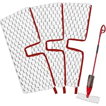 Microfiber Spray Mop Pads Compatible with Promist MAX Reusable Spray Mop Refills for Ocedar ProMist Dust Mop,Dual-Action Washable Flip Mop Pads Replacement for Dry Wet Floor Cleaning,3 Packs Grey