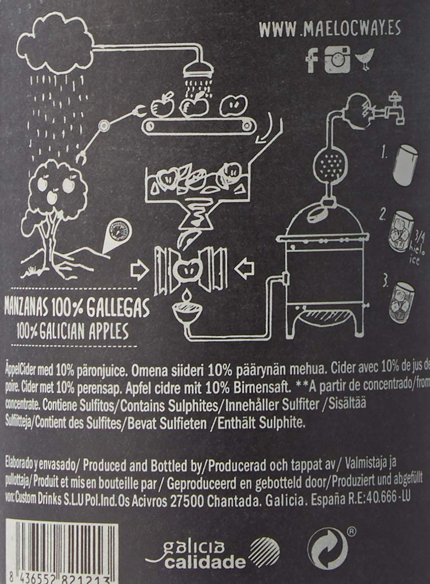 Maeloc Sidra con Pera Lata - 12 latas x 330 ml